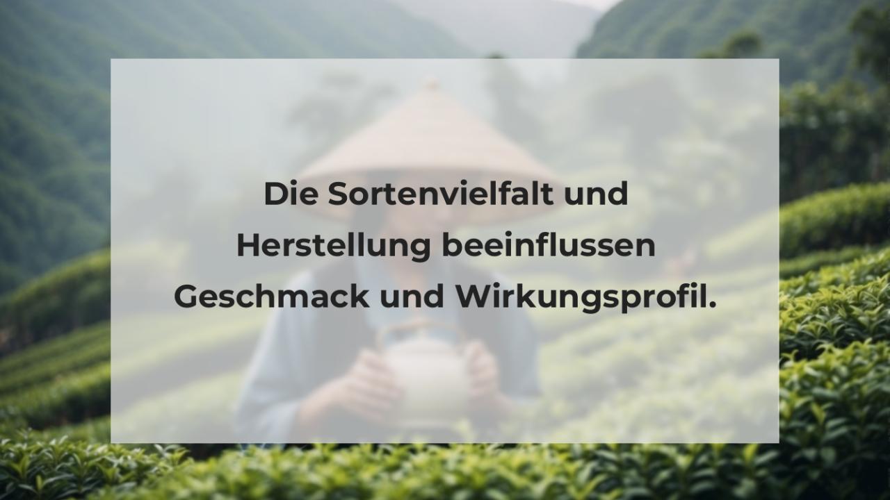 Die Sortenvielfalt und Herstellung beeinflussen Geschmack und Wirkungsprofil.