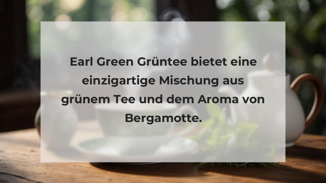 Earl Green Grüntee bietet eine einzigartige Mischung aus grünem Tee und dem Aroma von Bergamotte.