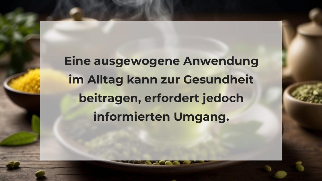 Eine ausgewogene Anwendung im Alltag kann zur Gesundheit beitragen, erfordert jedoch informierten Umgang.